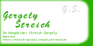 gergely streich business card